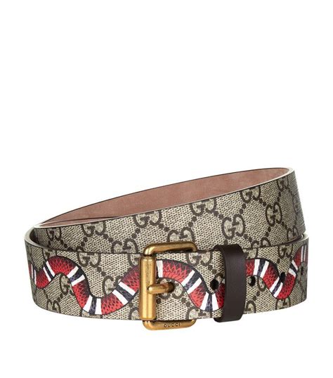 white snake print gucci belts for men|gucci snakeskin belt.